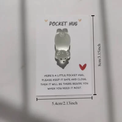 Pocket Hug / Lommekrammer: Lysende bjørn - Billede 3