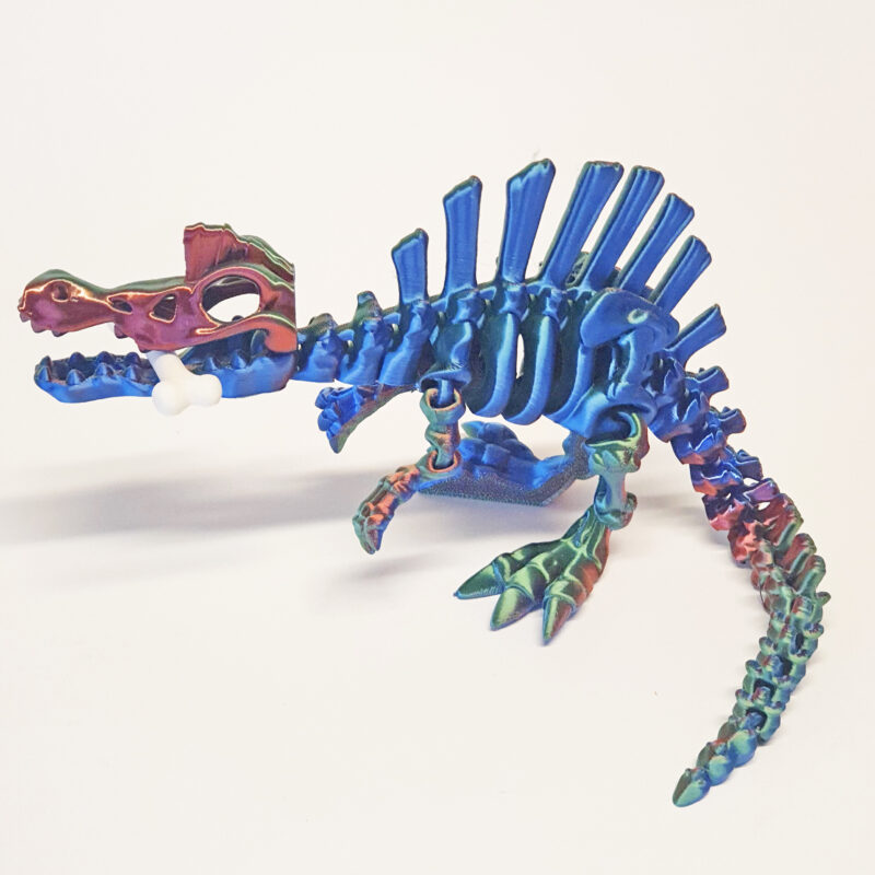 3D print: Spinosaurus - Tricolor: Red - Green - Blue