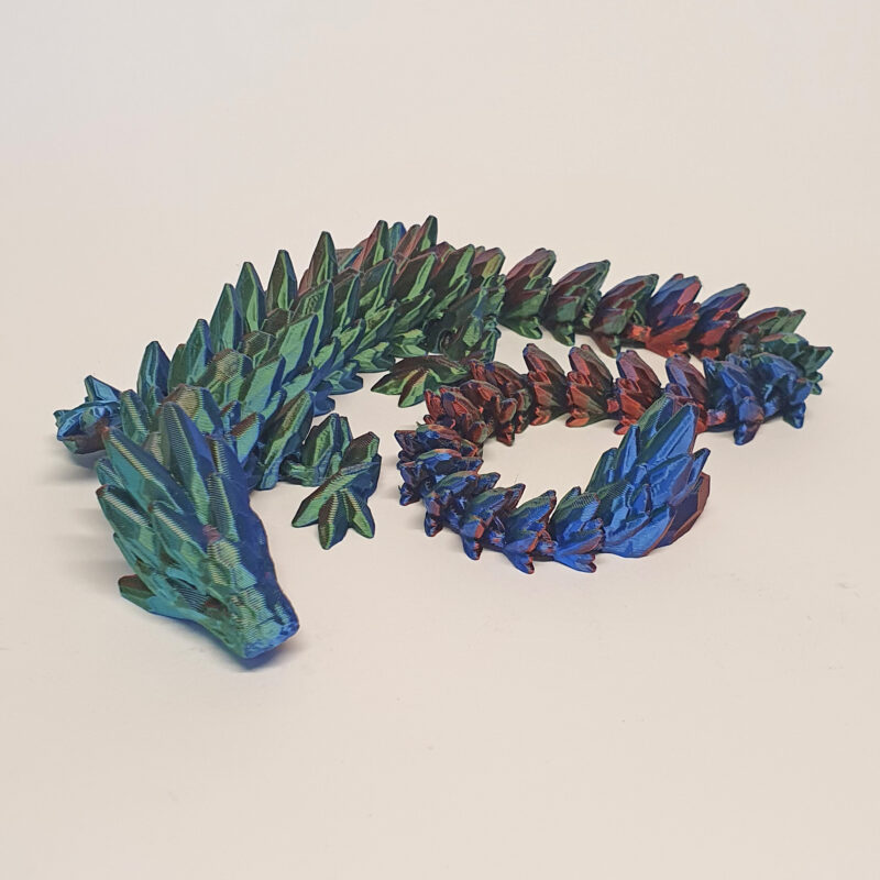 3D print: Gemstone Dragon - Tricolor: Red - Green - Blue