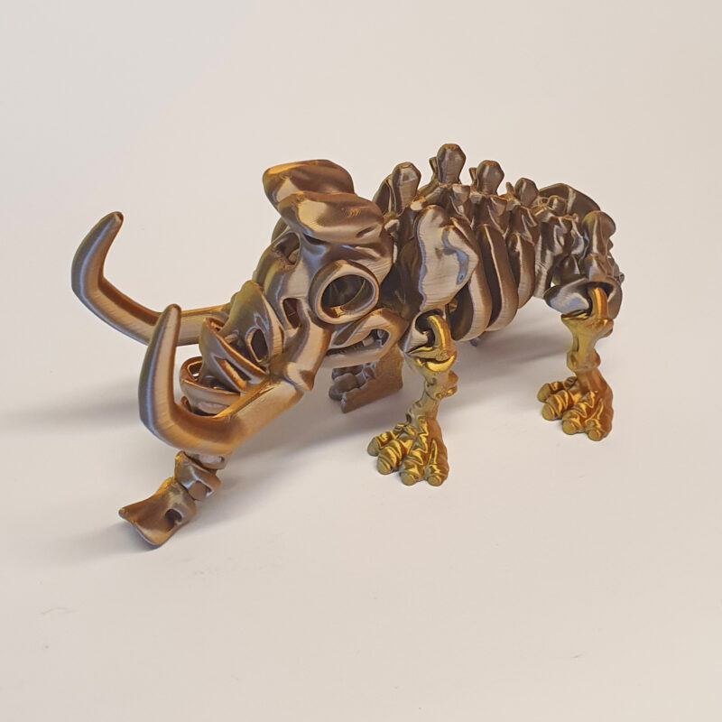 3D print: Mammut - Tricolor: Gold - Silver - Copper