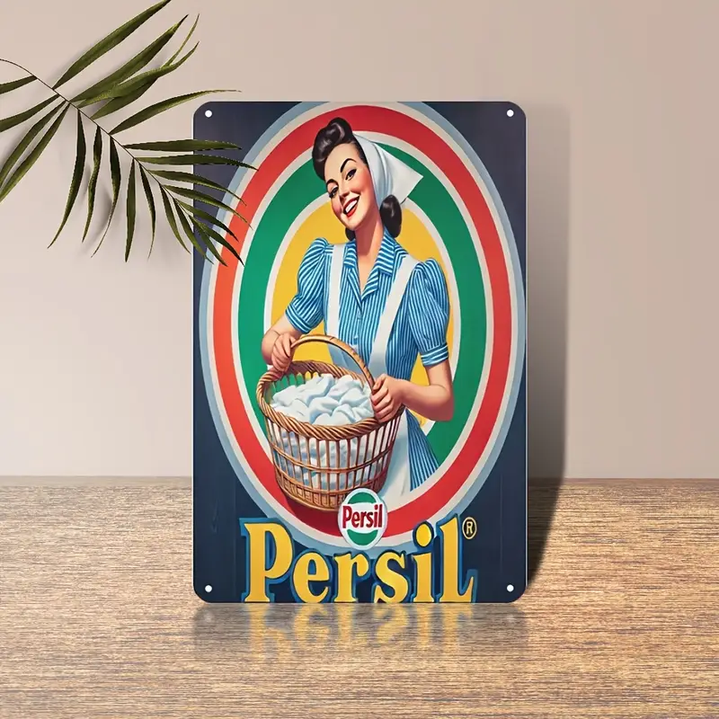 Vintage Retro Style Metalskilt: Persil (20 x 30 cm)