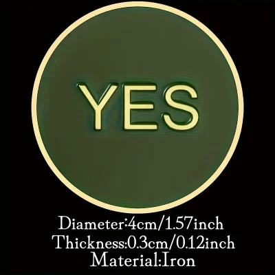 Pocket Hug / Lommekrammer: YES / NO Mønt - beslutningstager - Billede 4