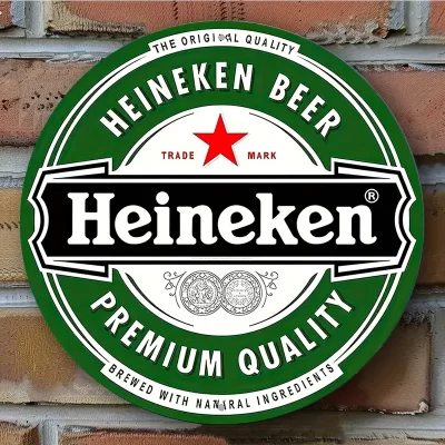 Vintage Retro Style Metalskilt: Heineken beer (20 x 20 cm) - Billede 3