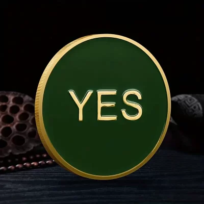 Pocket Hug / Lommekrammer: YES / NO Mønt - beslutningstager - Billede 5