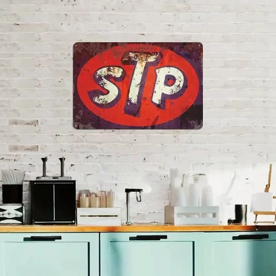Alternative view of Vintage Retro Style Metalskilt: STP (20 x 30 cm)