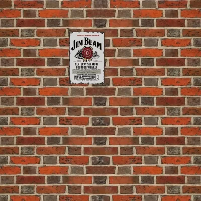Vintage Retro Style Metalskilt: Jim Beam (20 x 30 cm) - Billede 5