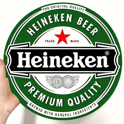 Vintage Retro Style Metalskilt: Heineken beer (20 x 20 cm) - Billede 8