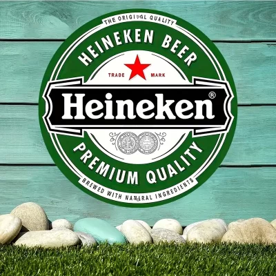 Vintage Retro Style Metalskilt: Heineken beer (20 x 20 cm) - Billede 6