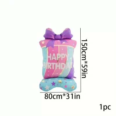 Stående gaveæske - Happy birthday - 150 x 80 cm - Billede 3