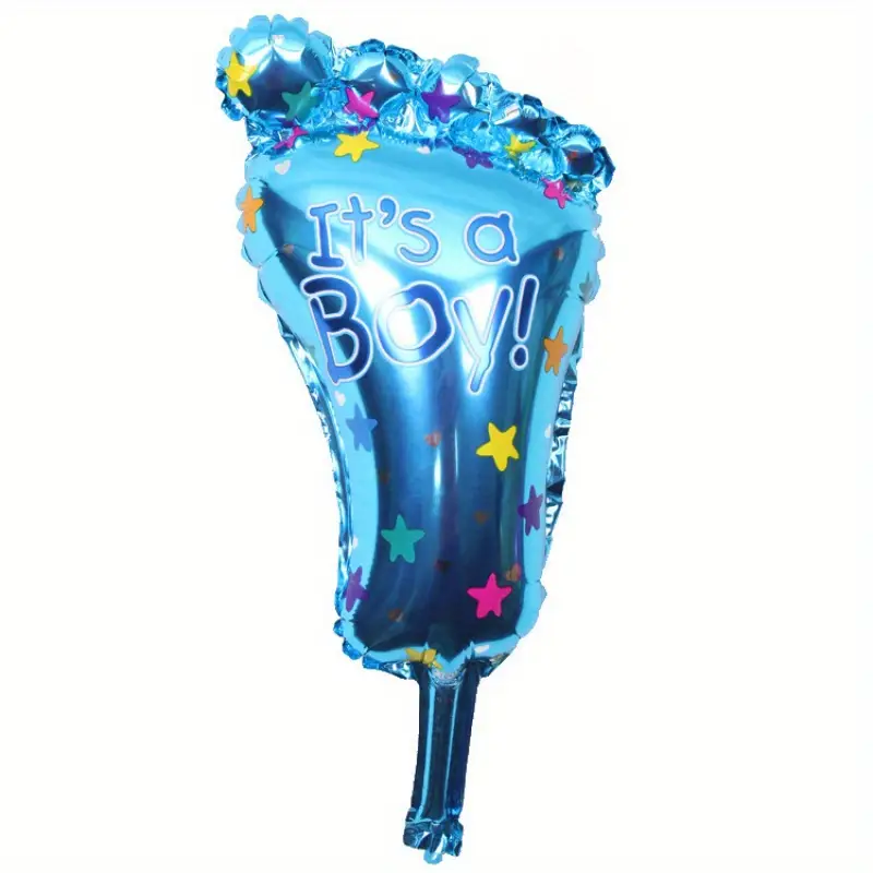 Blå fod folieballon - it's a boy
