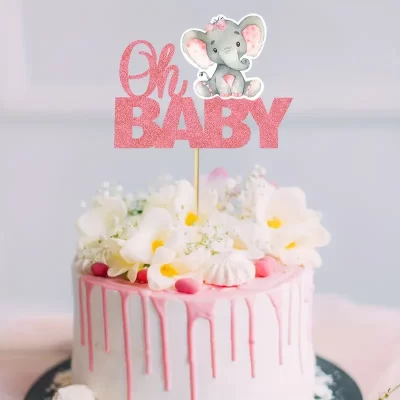 Kagetopper: Oh baby elefant - rød
