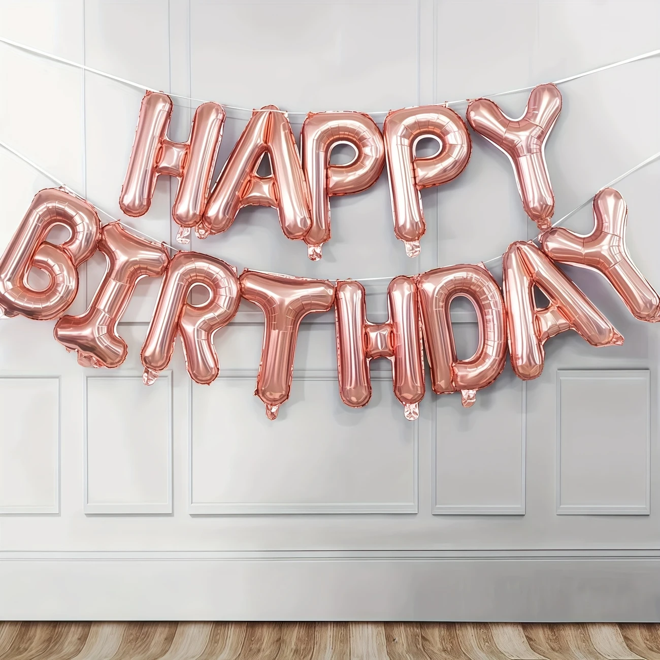 Folie balloner: "Happy birthday" - Rød gylden