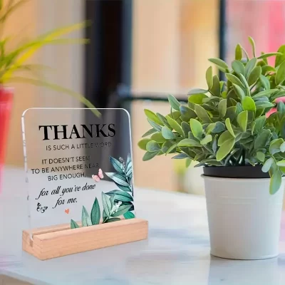Skilt: Thanks is such a little word - Billede 5