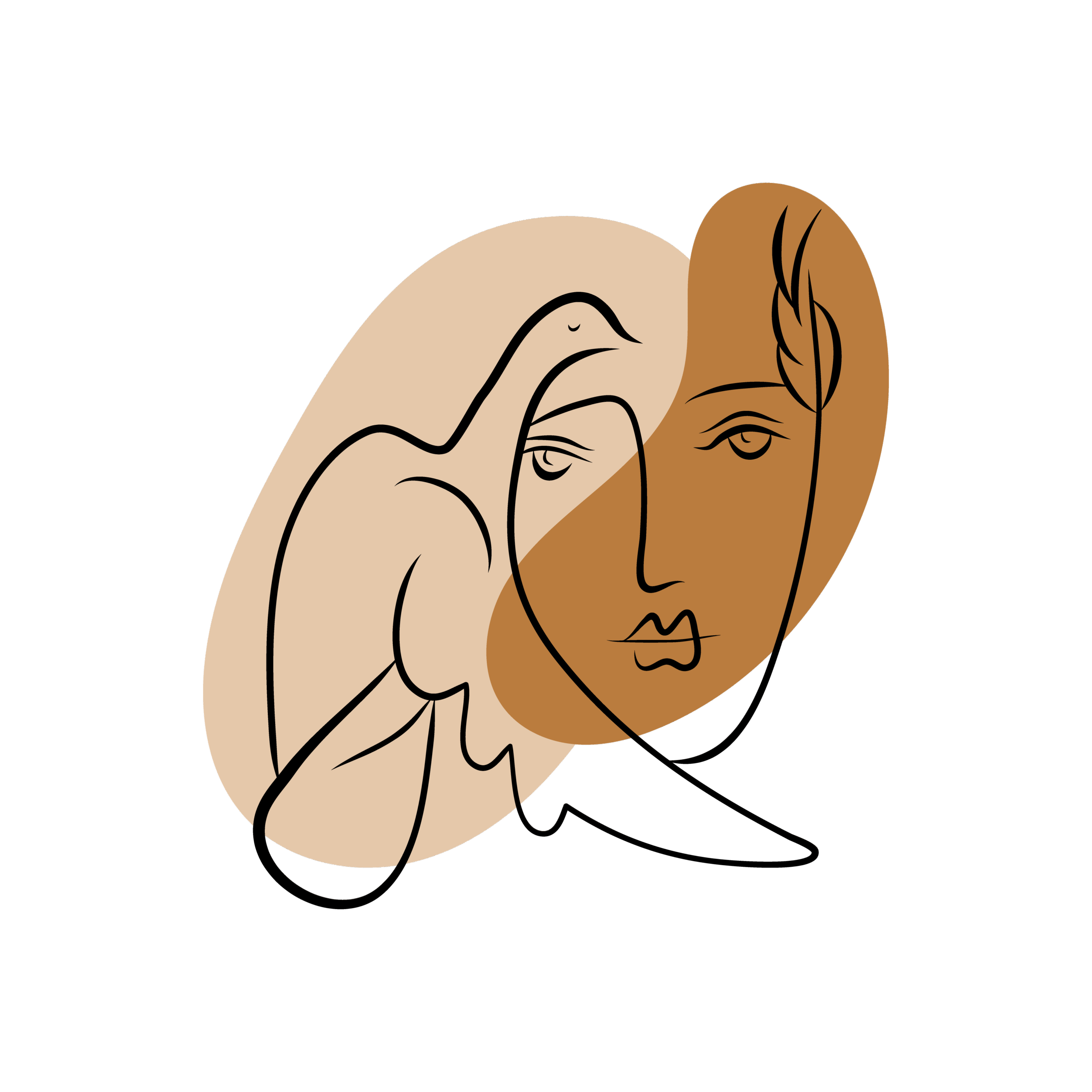 Picasso style - Dove & Face - Billede 2