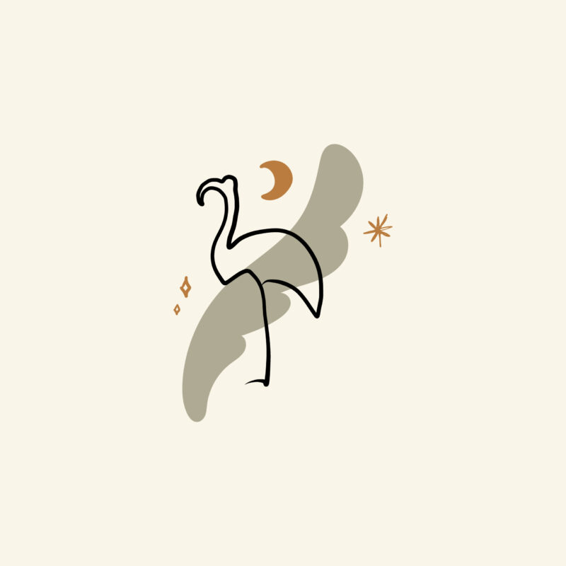 Picasso style - Flamingo 1