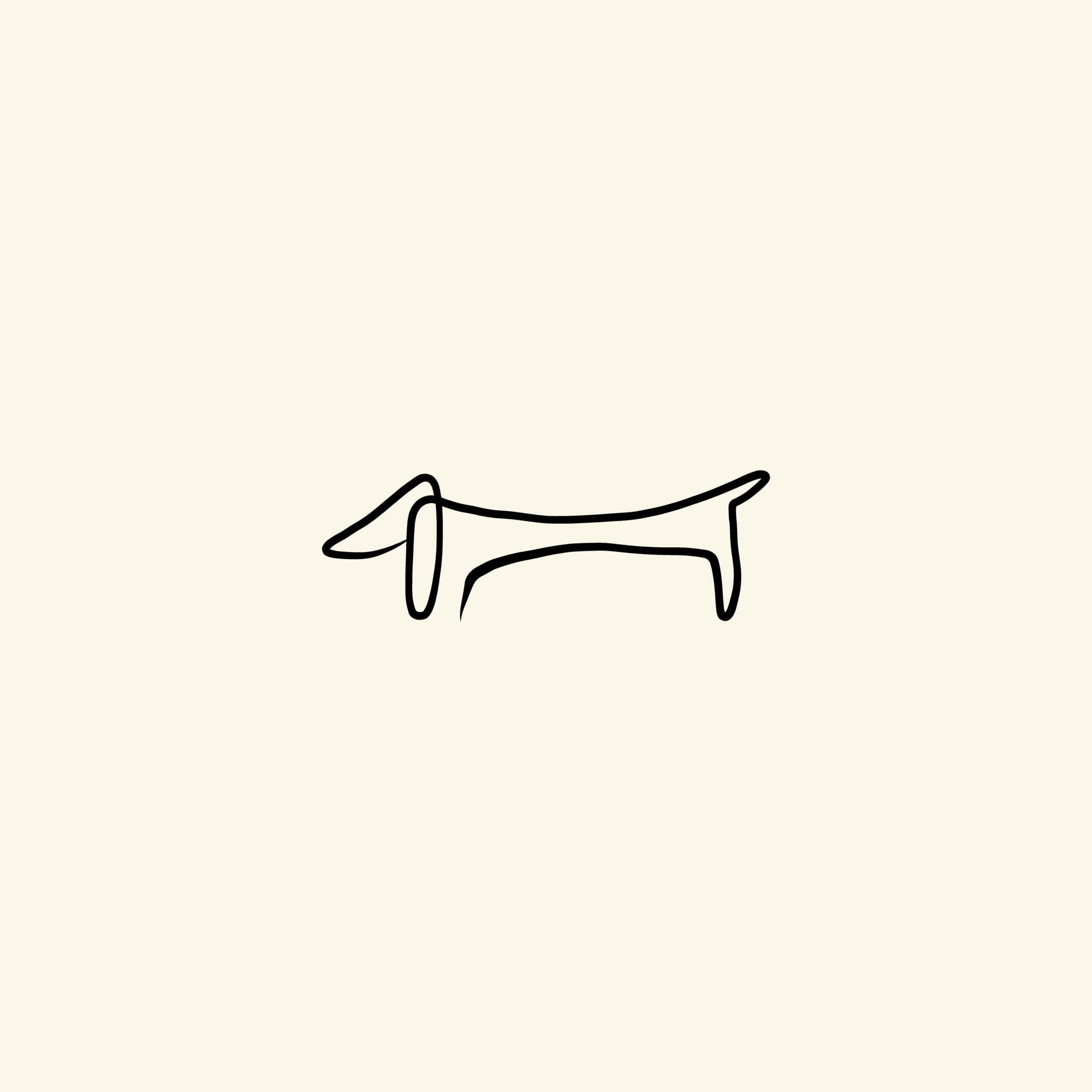 Picasso style - Gravhund