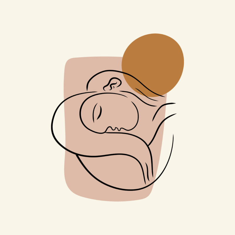 Picasso style - Sleeping Madonna