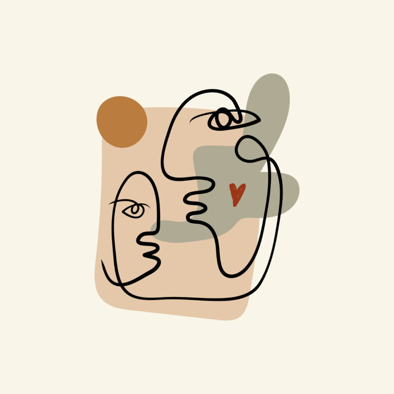 Picasso style - Couple