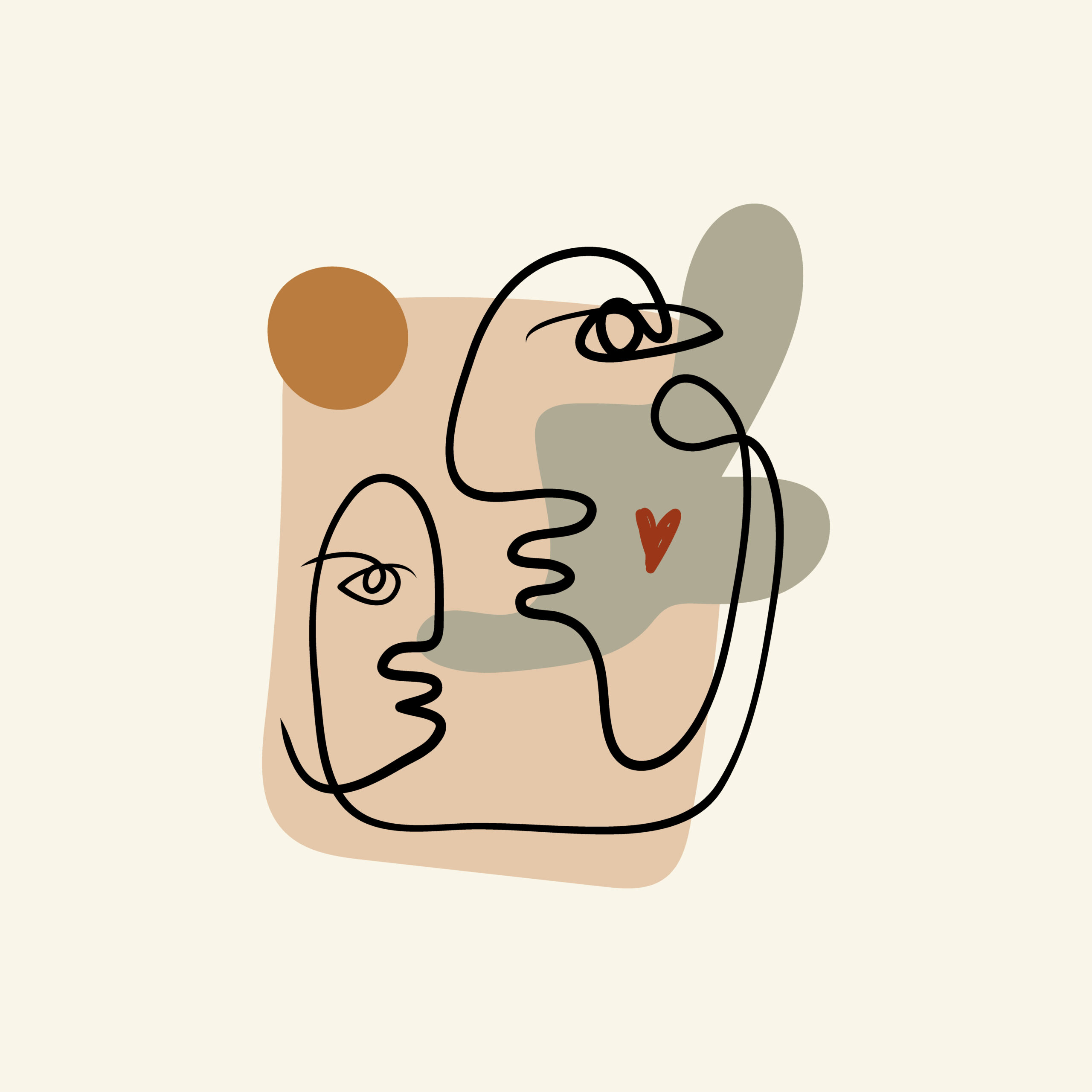 Picasso style - Couple