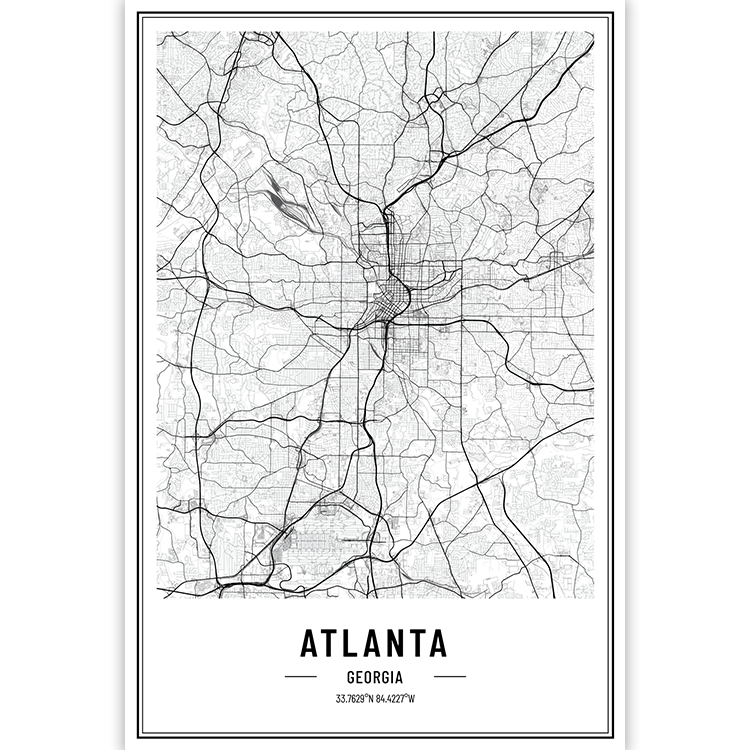 Atlanta - Georgia - USA City Map