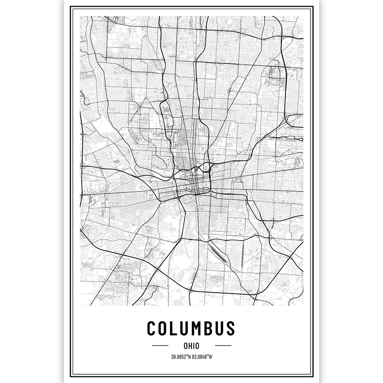 Columbus - Ohio - USA City Map