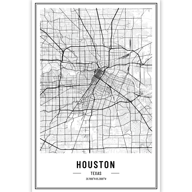 Houston - Texas - USA City Map