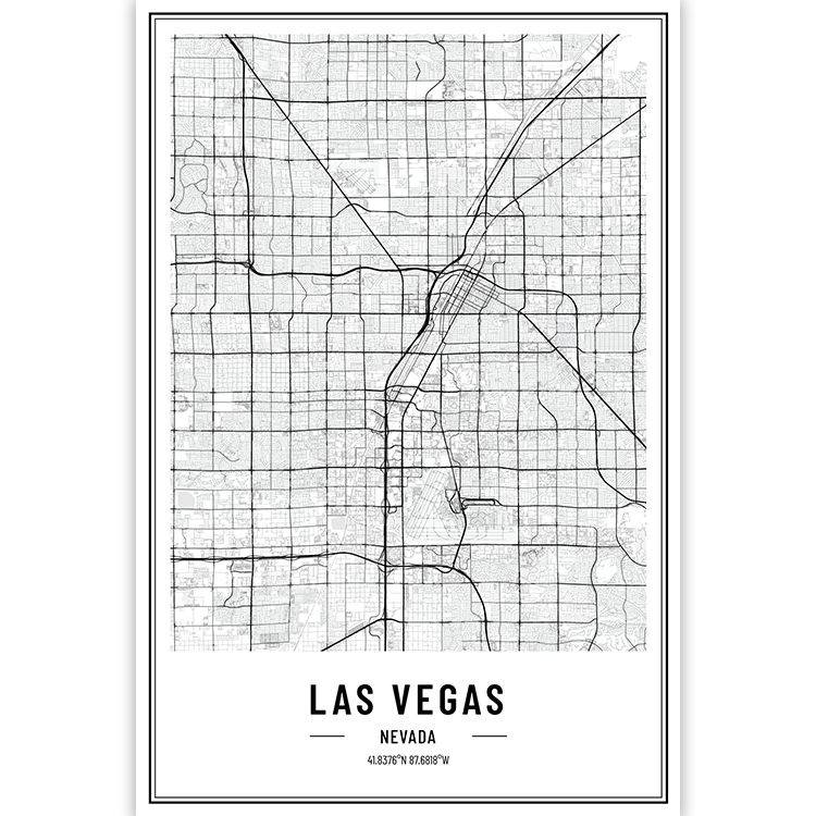 Las Vegas - Nevada - USA City Map