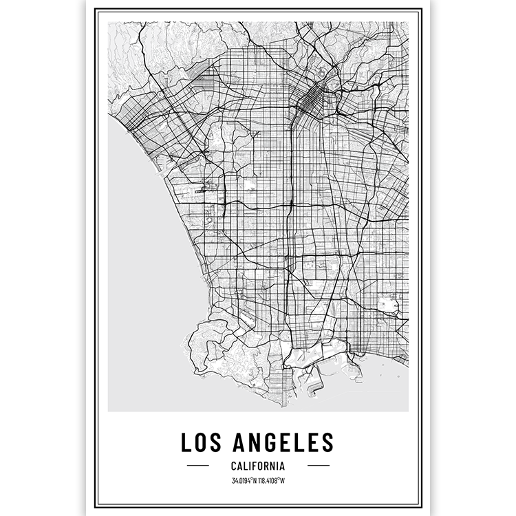 Los Angeles - California - USA City Map
