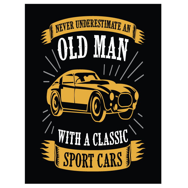 Never underestimate an old man with classic sport cars