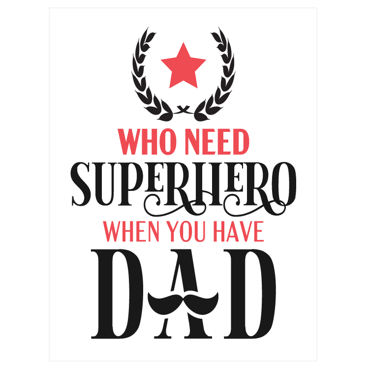 Who need superhero when you have dad