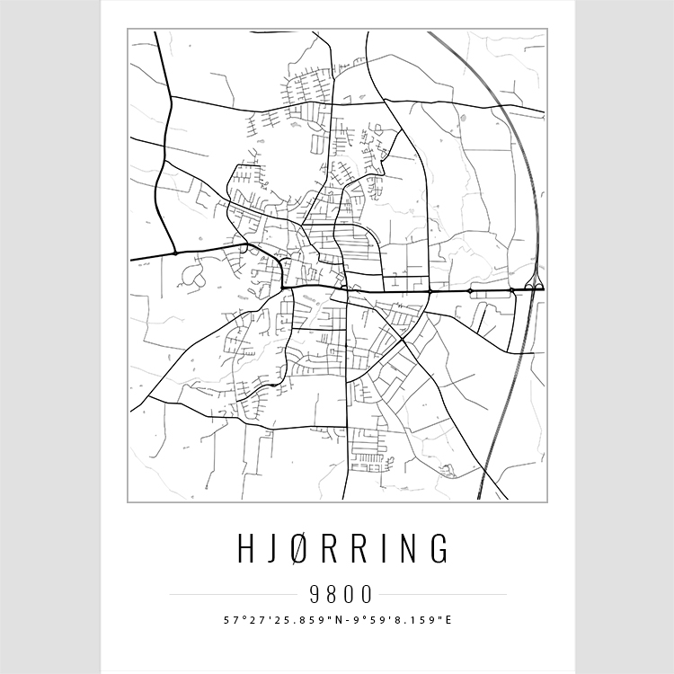 Hjørring - Bykort