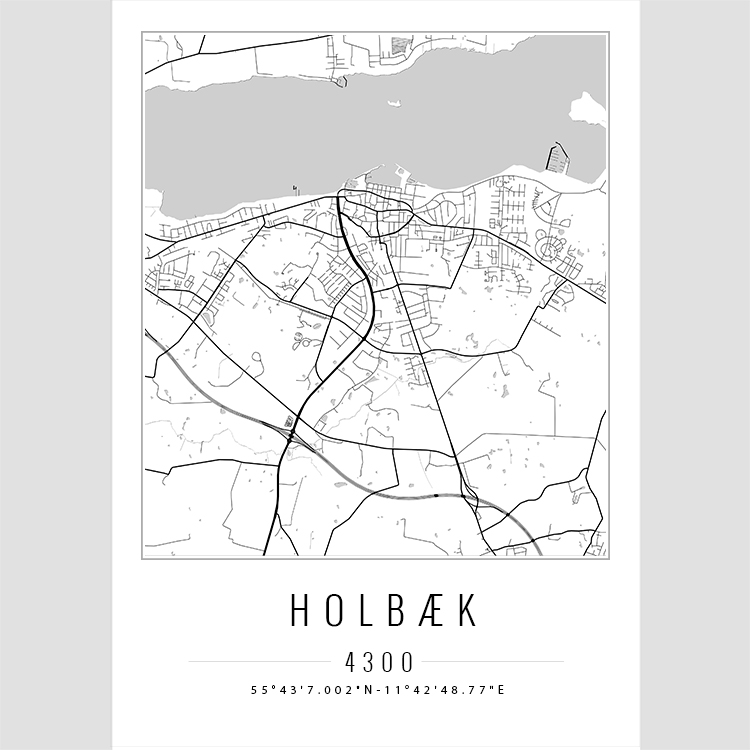 Holbæk - Bykort