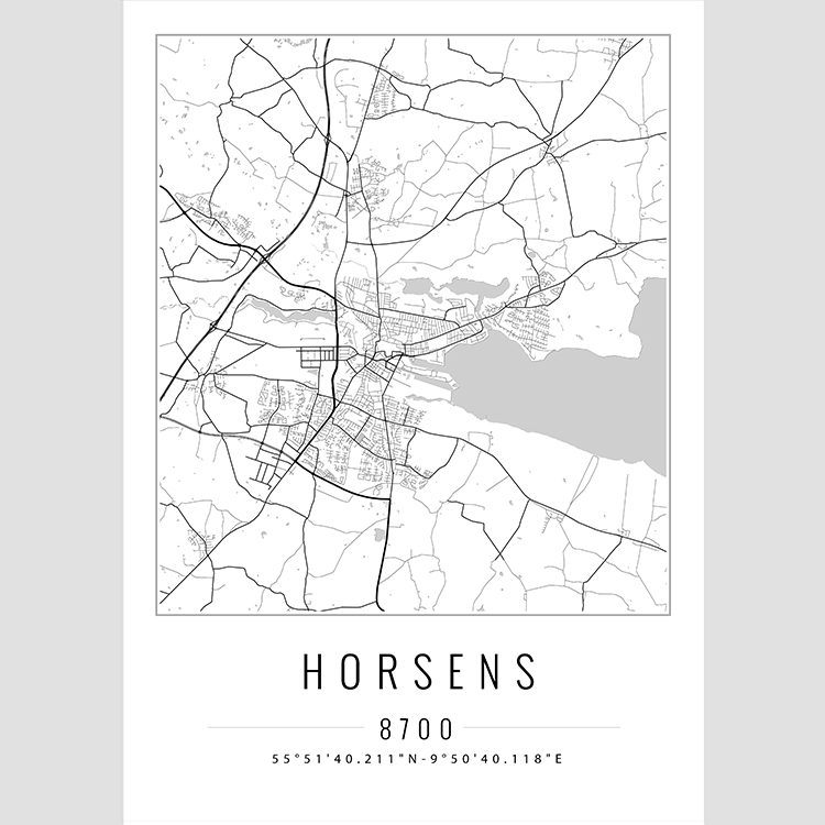 Horsens - Bykort