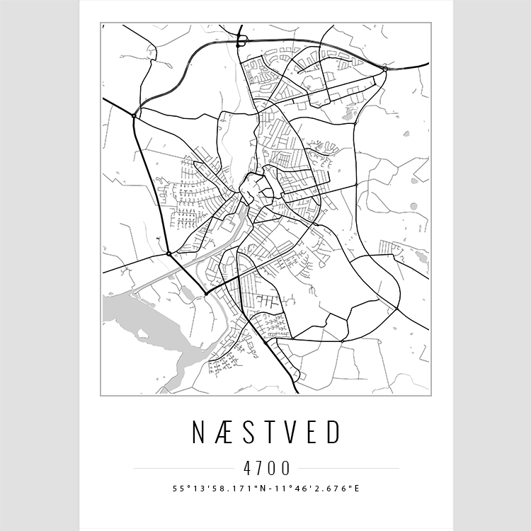 Næstved - Bykort