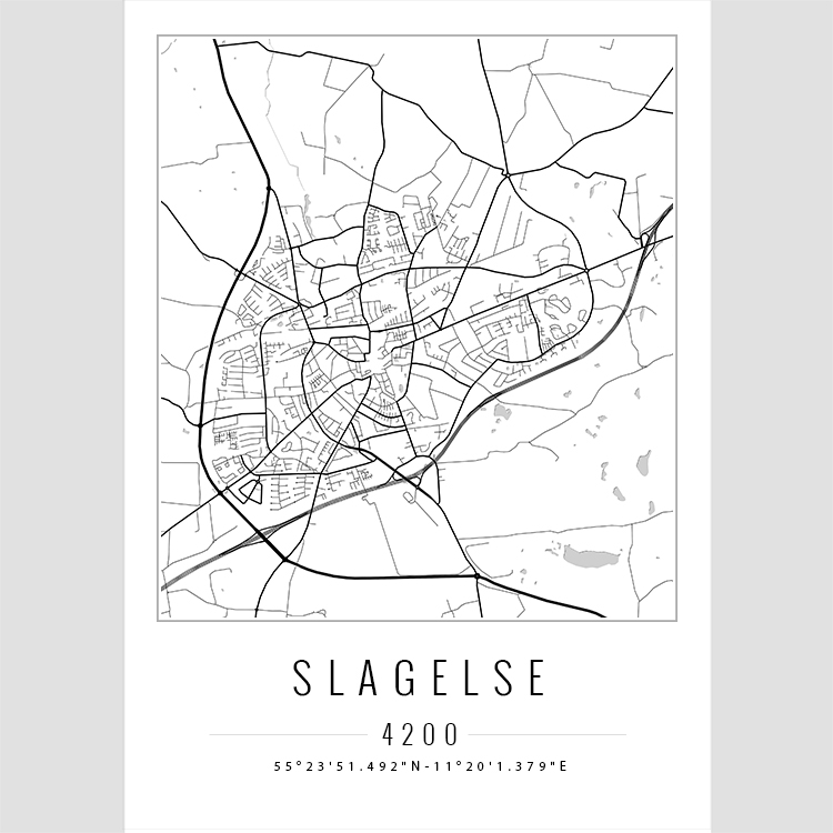 Slagelse - Bykort