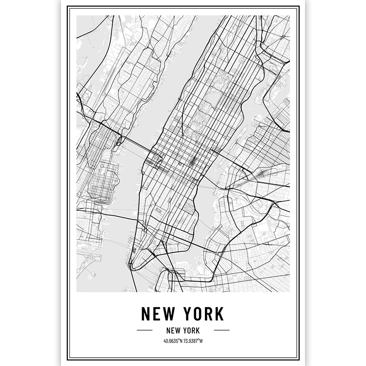New York - New York - USA City Map
