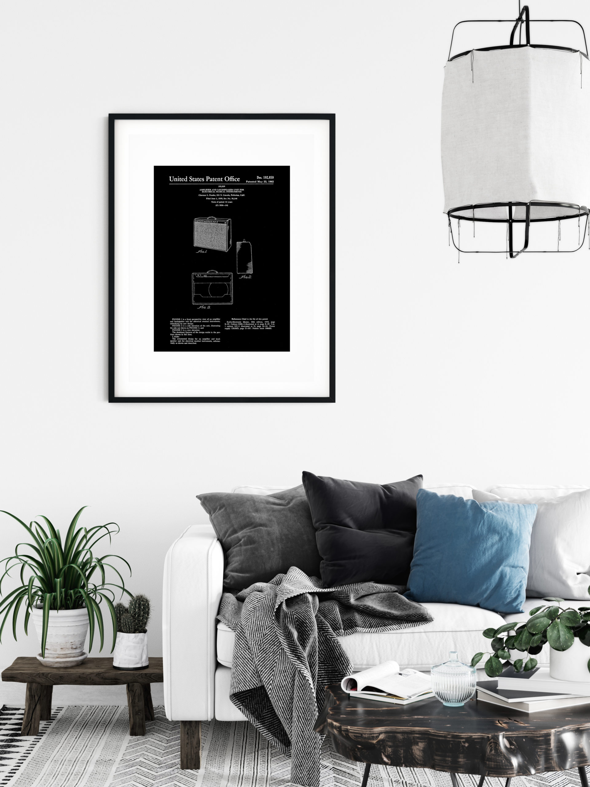 Patent plakat: Fender Guitar Amplifier - Billede 2