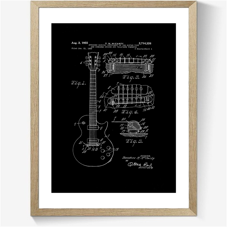Patent plakat: Electric Guitar Design