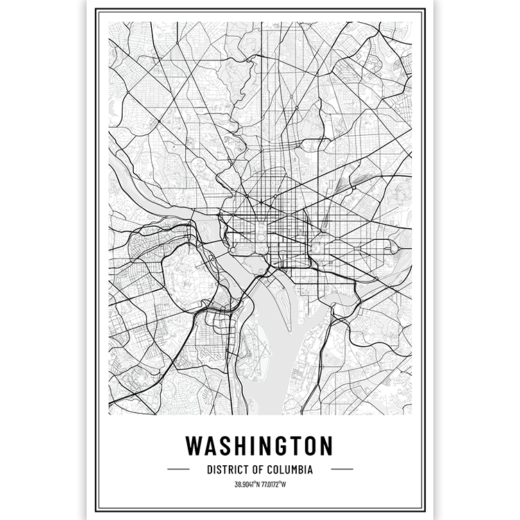Washington - District of Columbia - USA City Map
