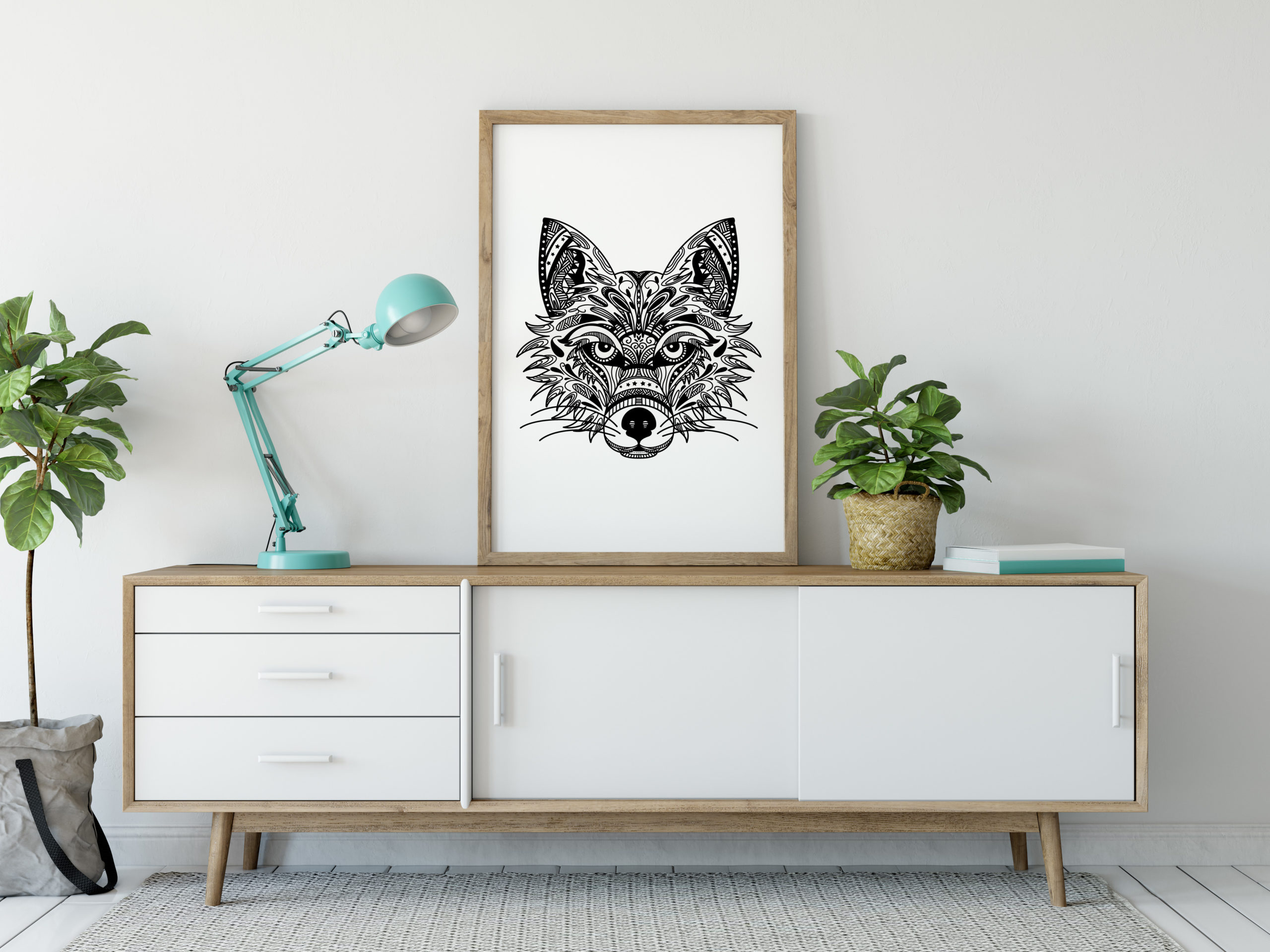 Fox - Zentangle Art - Billede 2