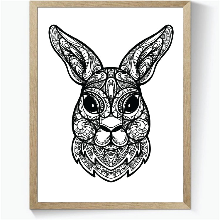 Rabbit - Zentangle Art
