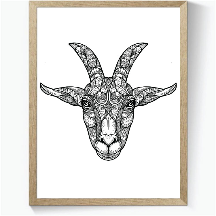 Goat - Zentangle Art