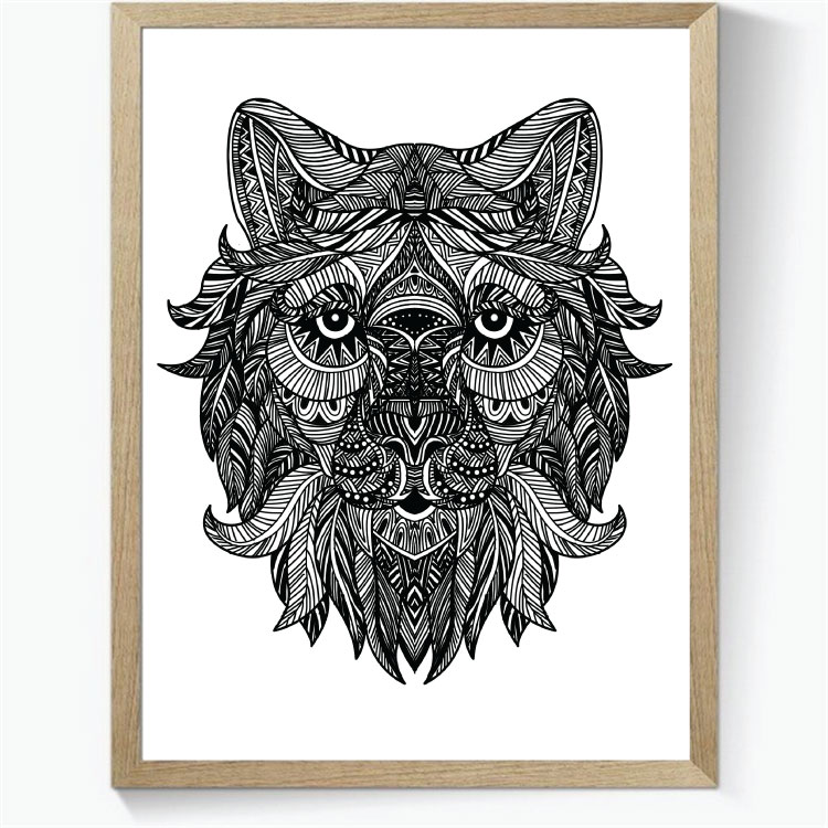 Lion 2 - Zentangle Art