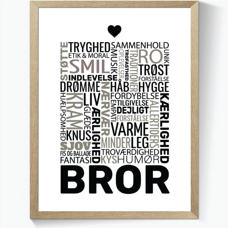 Ordplakat - Bror