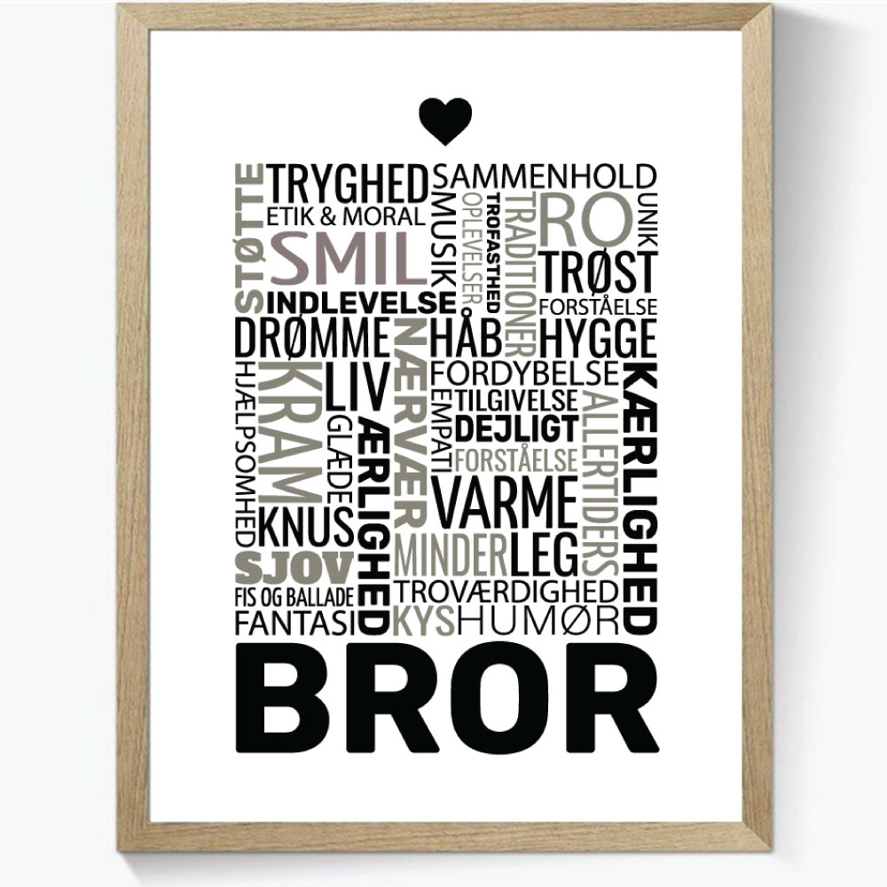 Ordplakat - Bror