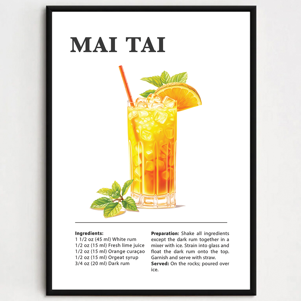 Cocktailplakat - Mai Tai