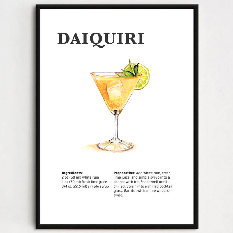 Cocktailplakat - Daiquiri
