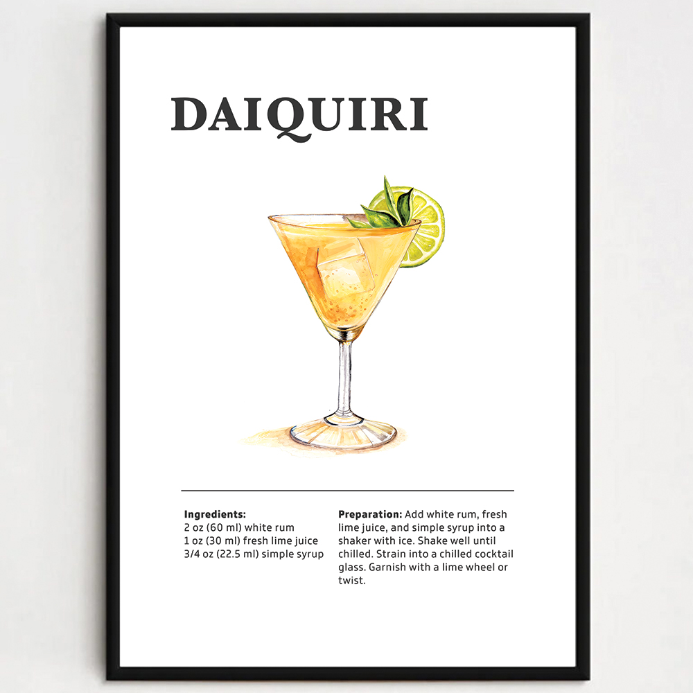 Cocktailplakat - Daiquiri