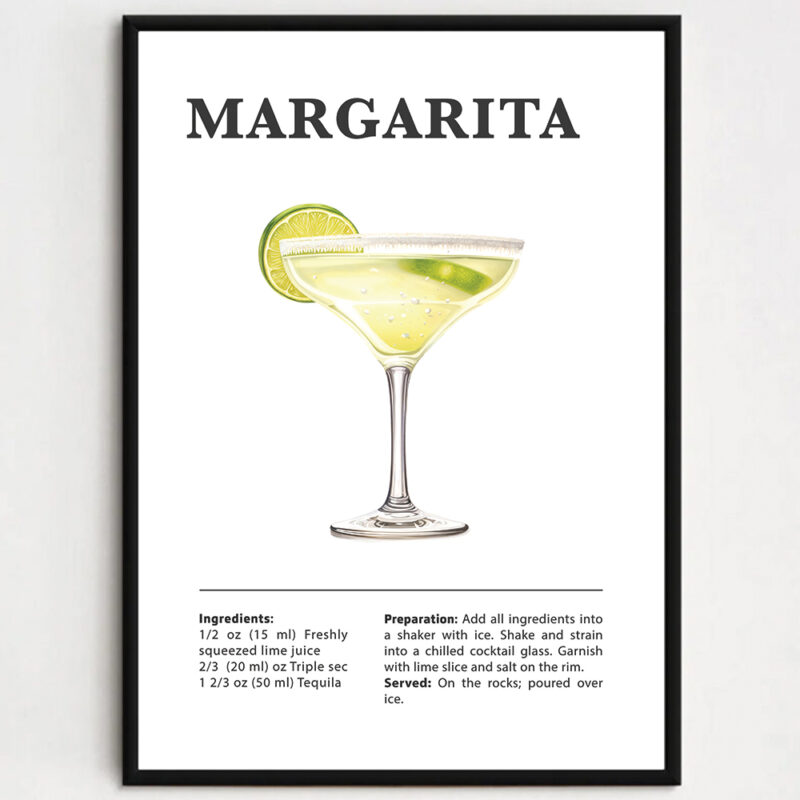 Cocktailplakat - Margarita