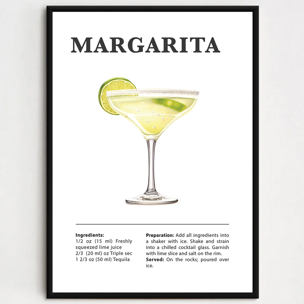 Cocktailplakat - Margarita